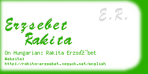 erzsebet rakita business card